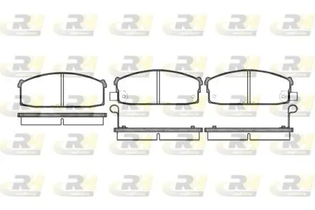 Гальмівні колодки дискові ROADHOUSE 211702 (фото 1)
