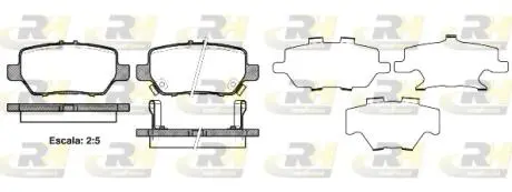 Тормозные колодки. к-кт. ROADHOUSE 2116802