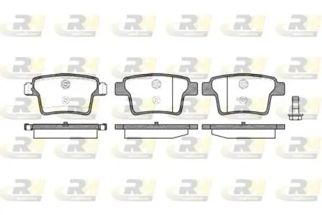 Тормозные колодки. к-кт. ROADHOUSE 2114910