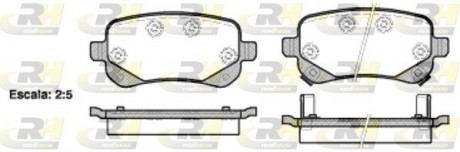 Тормозные колодки. к-кт. ROADHOUSE 2109502 (фото 1)
