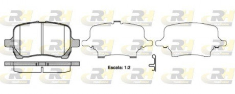 Тормозные колодки. к-кт. ROADHOUSE 2108912 (фото 1)