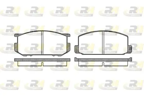 Тормозные колодки. к-кт. ROADHOUSE 210900
