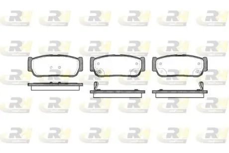 Тормозные колодки. к-кт. ROADHOUSE 2106302