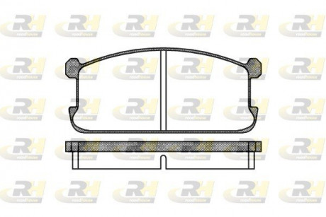Гальмівні колодки дискові ROADHOUSE 210600
