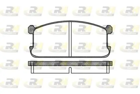 Тормозные колодки. к-кт. ROADHOUSE 210600 (фото 1)