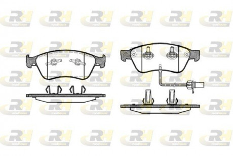 Тормозные колодки. к-кт. ROADHOUSE 2105602