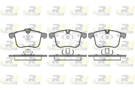 Тормозные колодки. к-кт. ROADHOUSE 2105300 (фото 1)