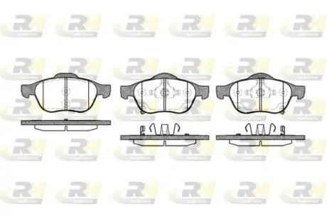 Тормозные колодки. к-кт. ROADHOUSE 2105402 (фото 1)