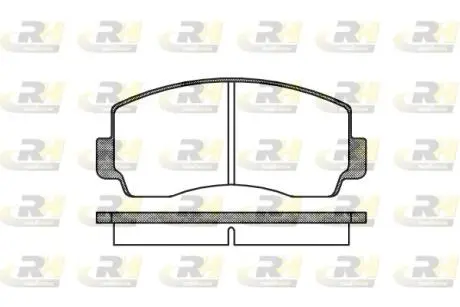 Тормозные колодки. к-кт. ROADHOUSE 209400 (фото 1)