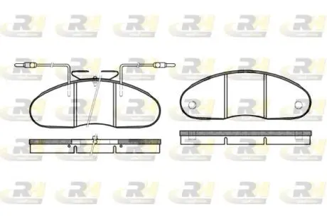 Тормозные колодки. к-кт. ROADHOUSE 204802 (фото 1)