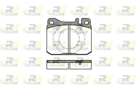 Тормозные колодки. к-кт. ROADHOUSE 201040 (фото 1)