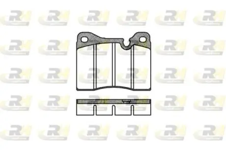 Фото 1 - гальмiвнi колодки. к-кт. ROADHOUSE 201130 Гальмiвнi колодки. к-кт. ROADHOUSE 201130 (фото 1)