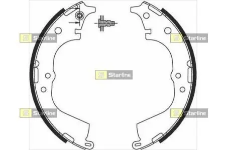 Тормозные колодки. к-кт. STARLINE BC 07225