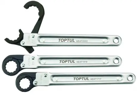 Накидной ключ с трещоткой Toptul AEAT1717