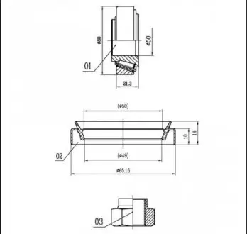 Подшипники ступицы колеса STARLINE LO 01444