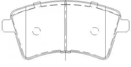 Гальмівні колодки дискові STARLINE BD S857P