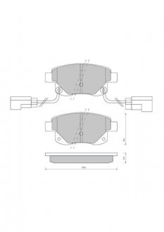 Гальмівні колодки дискові STARLINE BD S850P