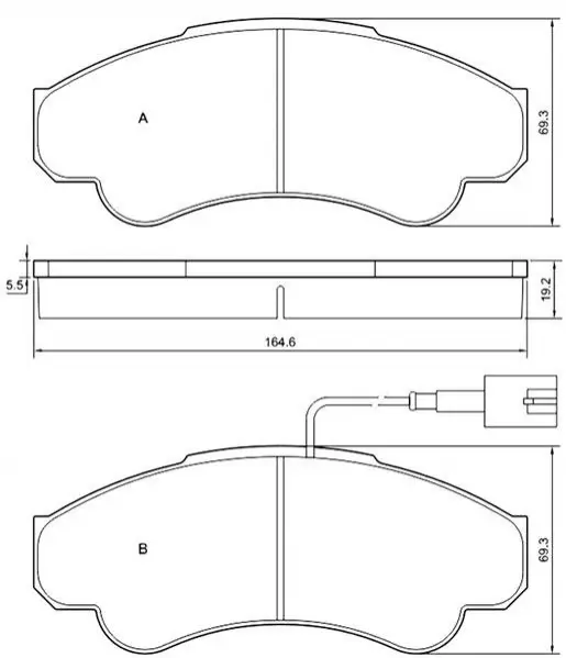 Тормозные колодки. к-кт. Starline STARLINE BD S840P (фото 1)