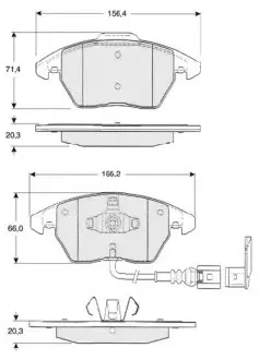 Тормозные колодки. к-кт. STARLINE BD S833P