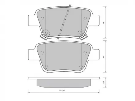Тормозные колодки. к-кт. Starline STARLINE BD S834P