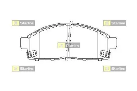 Гальмівні колодки дискові STARLINE BD S518