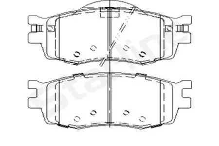 Гальмівні колодки дискові STARLINE BD S457