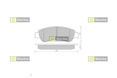 Тормозные колодки. к-кт. STARLINE BD S405