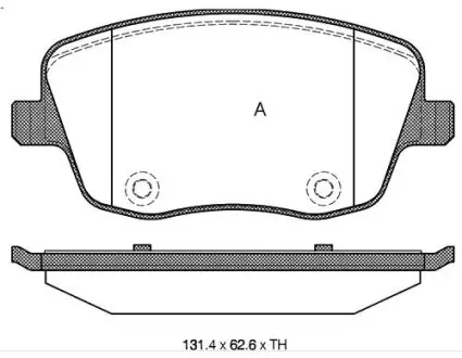 Тормозные колодки. к-кт. STARLINE BD S322