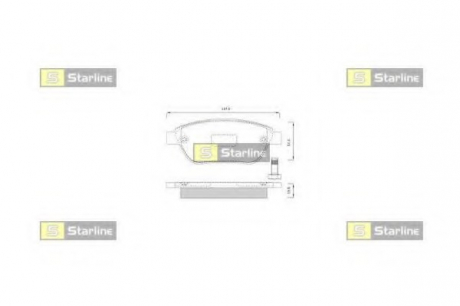 Гальмівні колодки дискові STARLINE BD S248