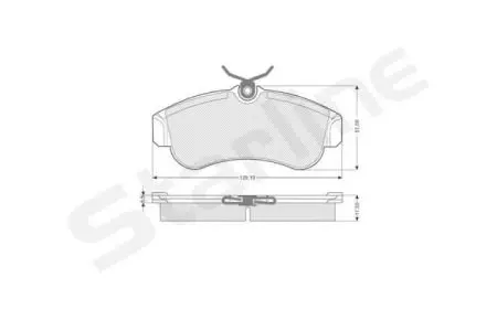 Тормозные колодки. к-кт. Starline STARLINE BD S203 (фото 1)