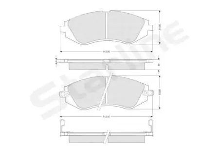 Гальмівні колодки дискові STARLINE BD S188