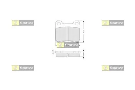 Гальмівні колодки дискові STARLINE BD S169
