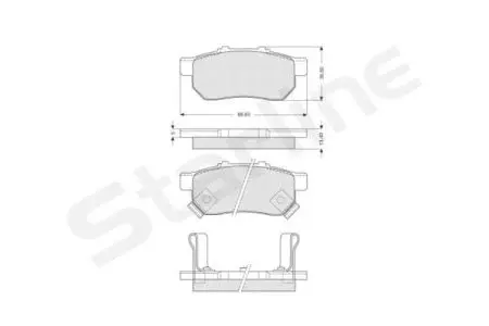 Гальмівні колодки дискові STARLINE BD S149