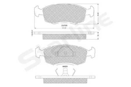 Фото 1 - гальмівні колодки дискові STARLINE BD S140 Гальмівні колодки дискові STARLINE BD S140 (фото 1)