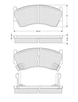 Гальмівні колодки дискові STARLINE BD S139 (фото 1)