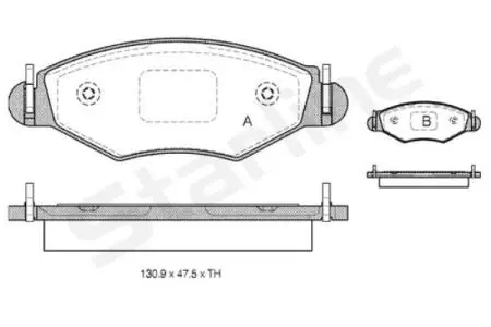 Гальмівні колодки дискові STARLINE BD S133