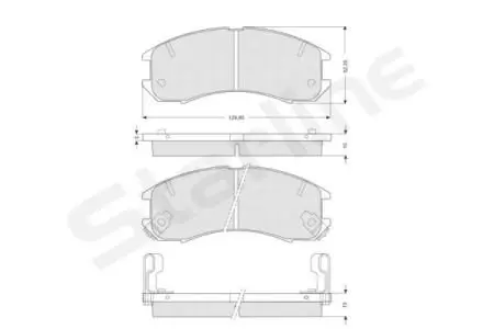 Тормозные колодки. к-кт. STARLINE BD S126