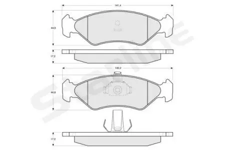 Гальмівні колодки дискові STARLINE BD S112 (фото 1)
