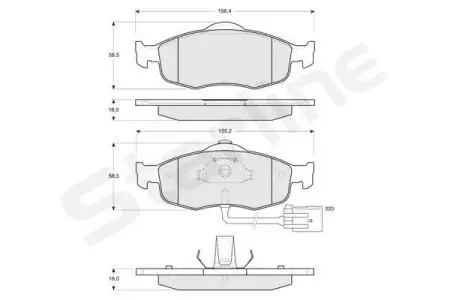 Тормозные колодки. к-кт. STARLINE BD S105 (фото 1)