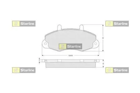 Гальмівні колодки дискові STARLINE BD S039