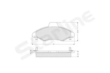 Тормозные колодки. к-кт. STARLINE BD S038 (фото 1)