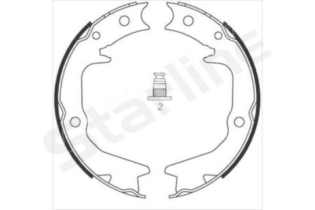 Тормозные колодки. к-кт. STARLINE BC 08920 (фото 1)