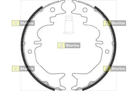 Гальмівні колодки барабанні STARLINE BC 08850