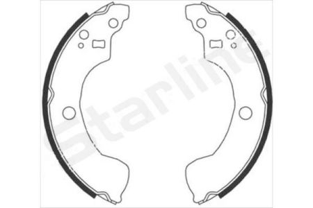 Тормозные колодки. к-кт. STARLINE BC 08870