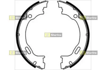 Тормозные колодки. к-кт. STARLINE BC 08720
