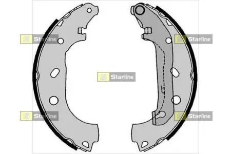 Тормозные колодки. к-кт. STARLINE BC 08550