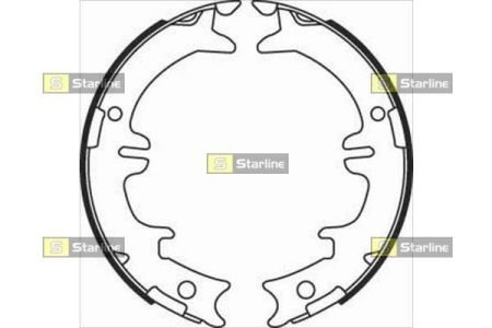 Тормозные колодки. к-кт. STARLINE BC 08340