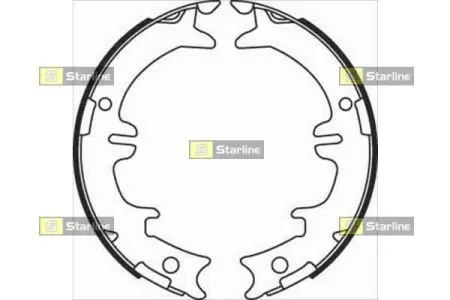 Гальмівні колодки барабанні STARLINE BC 08340 (фото 1)
