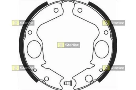 Тормозные колодки. к-кт. STARLINE BC 08350