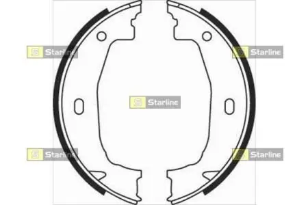 Тормозные колодки. к-кт. STARLINE BC 08100
